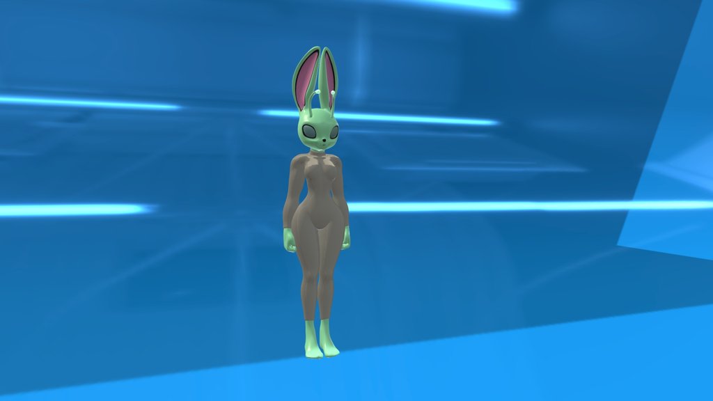 Alien bunny clone