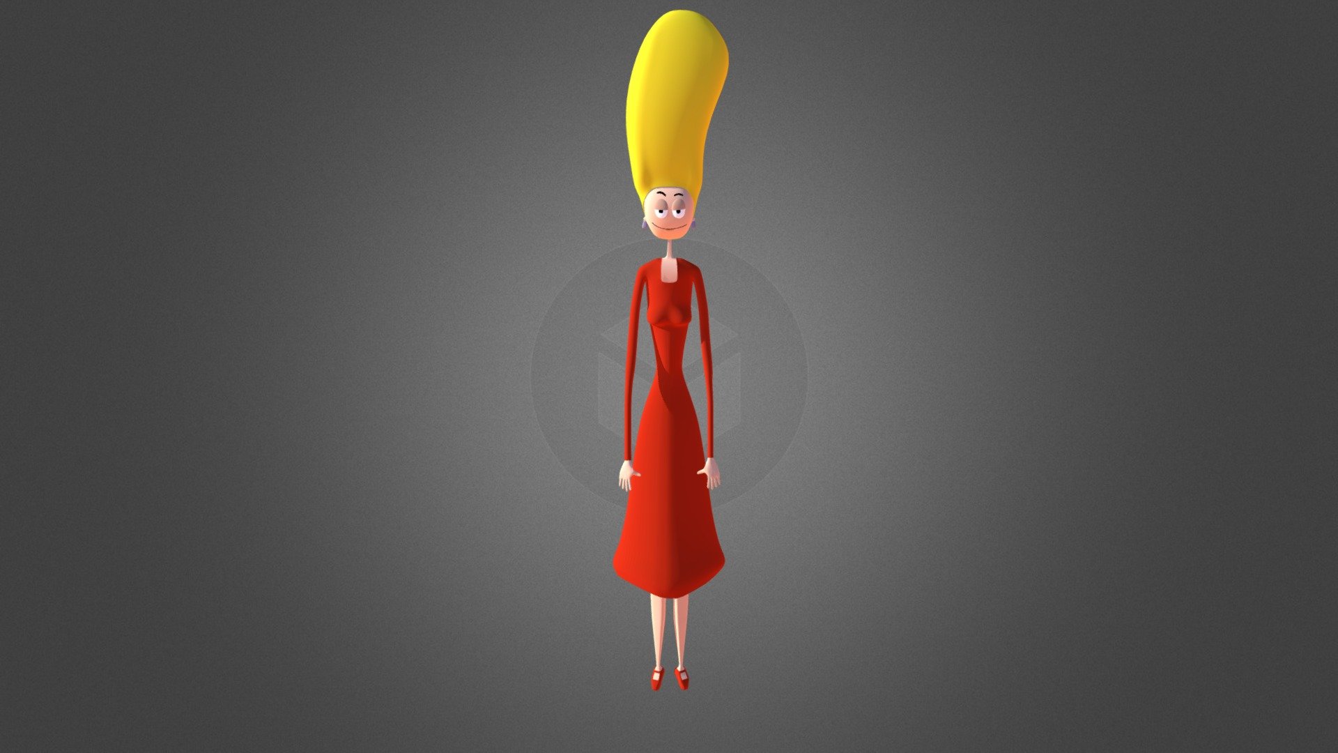 3D Character based on animation TV serie “The Oblongs”. 