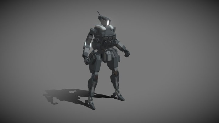[Concept design] MechTroop standing 3D Model