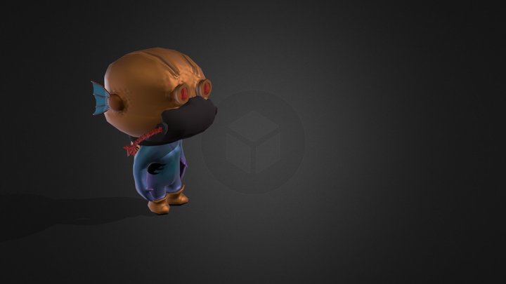 Game Character: Aqua Idle 3D Model
