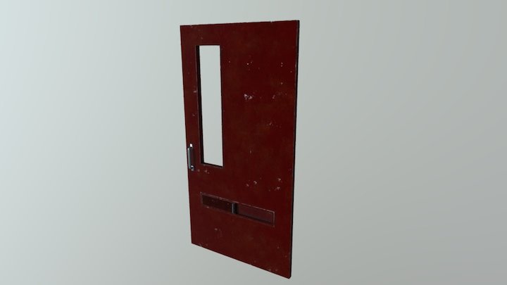 Prison Solitary Door 3D Model