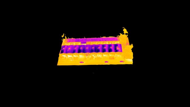 Daken woningblok huur-koop 3D Model