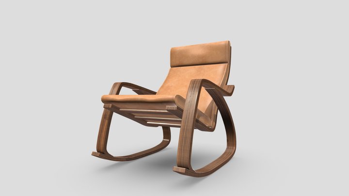 Kreslo low poly 3D Model