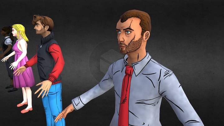 Five - All Characters 3D Model