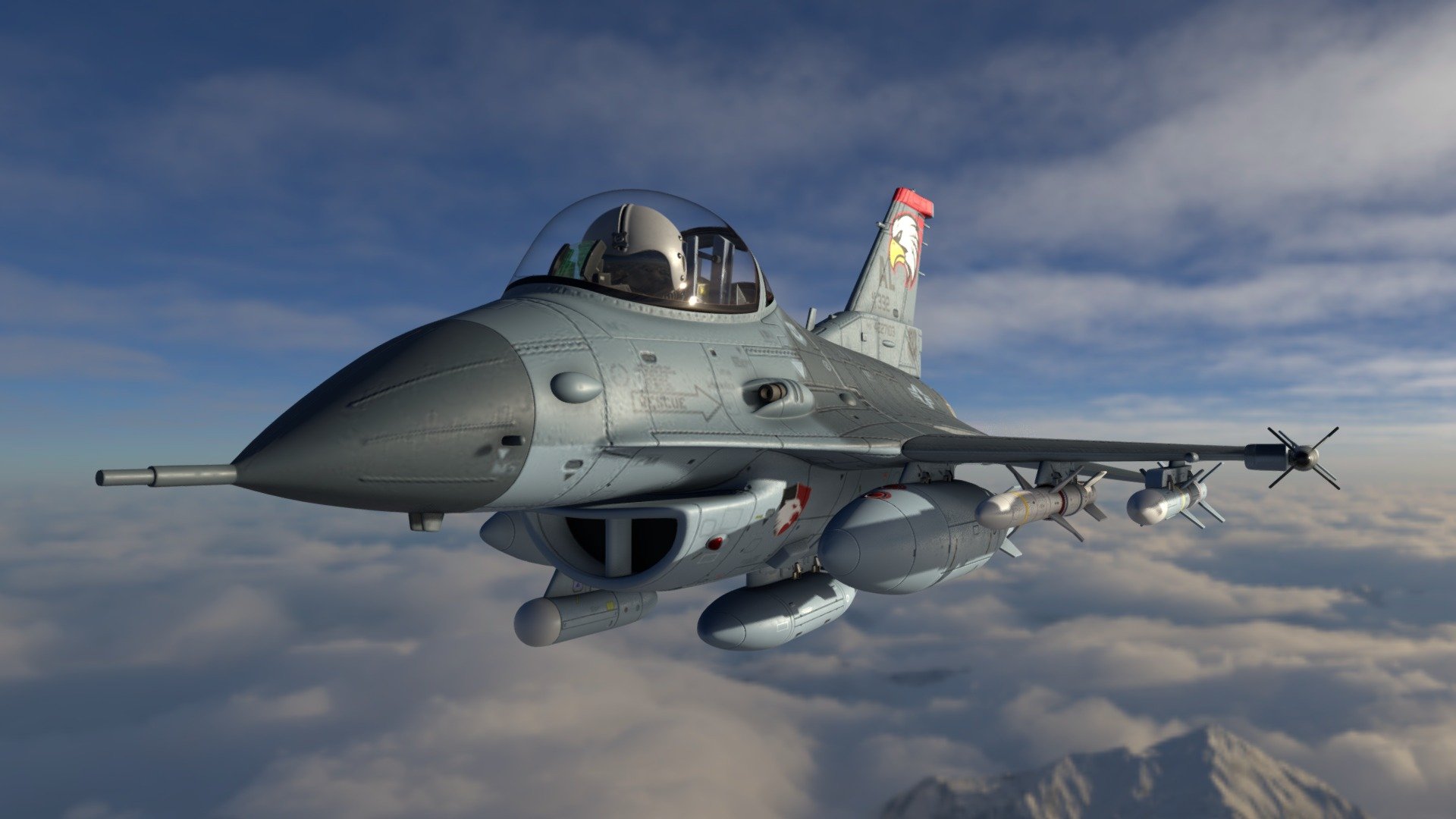 京商（KYOSHO）F-16　FIGHTING　FALCON F-16C Fighting Falcon 1:100 Diecast Model - Air Force 1 AF