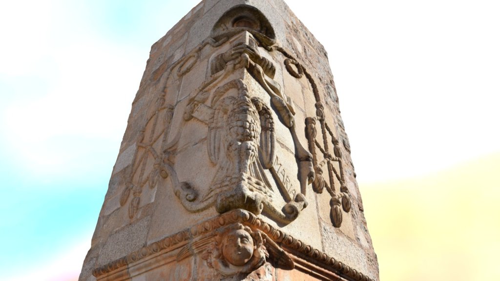 Coat of arms in old town of Cáceres (Spain)