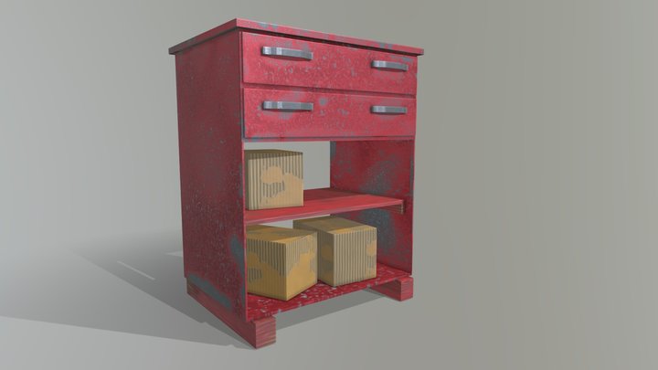 Old Storage Cabinet – Modelo 3D gratuito STL