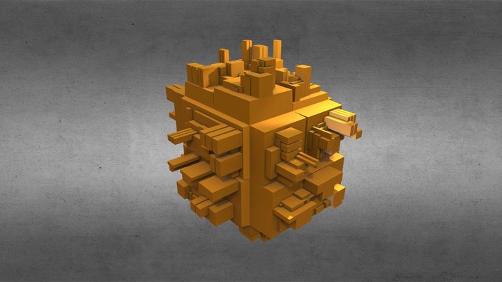 Cubo Greeble 3D Model