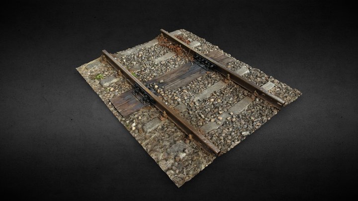 Train tracks 3D Model