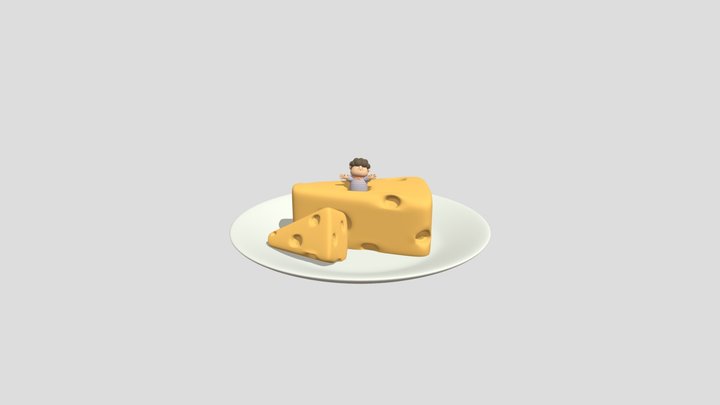 HOW TO ENJOY GIANT CHEESE 3D Model