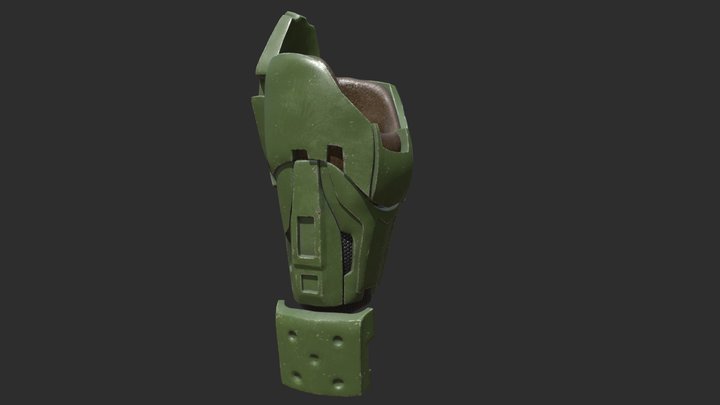 Halo arm Mark IV - Mjolnir Powered Assault Armor 3D Model