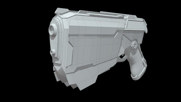 Sci Fi Weapon - Low Poly Model 3D Model