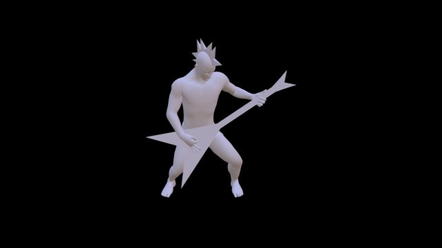 Rocking Out 3D Model