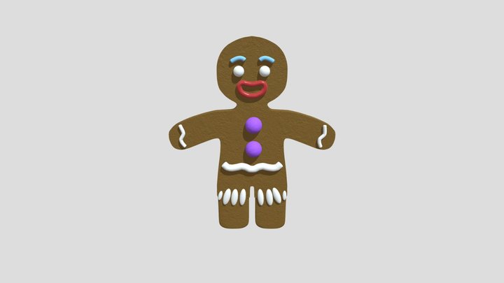 Ginger cookie shrek 3D Model