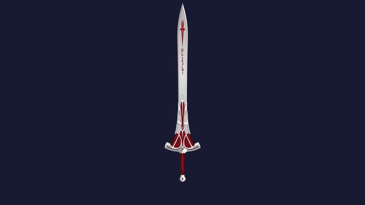 Clarent-Mordred Sword 3D Model