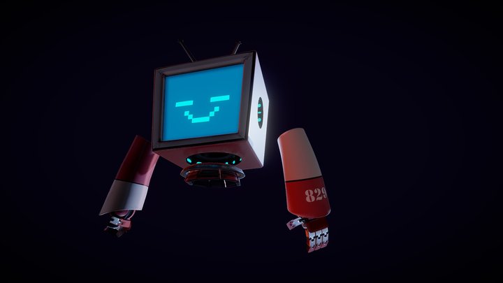 Soft Uni Bot 3D Model