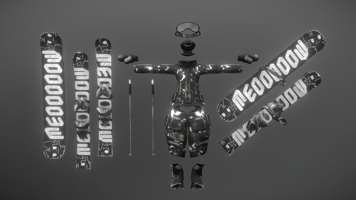 SnowSuit - For Mayu Avatar VRChat 3D Model