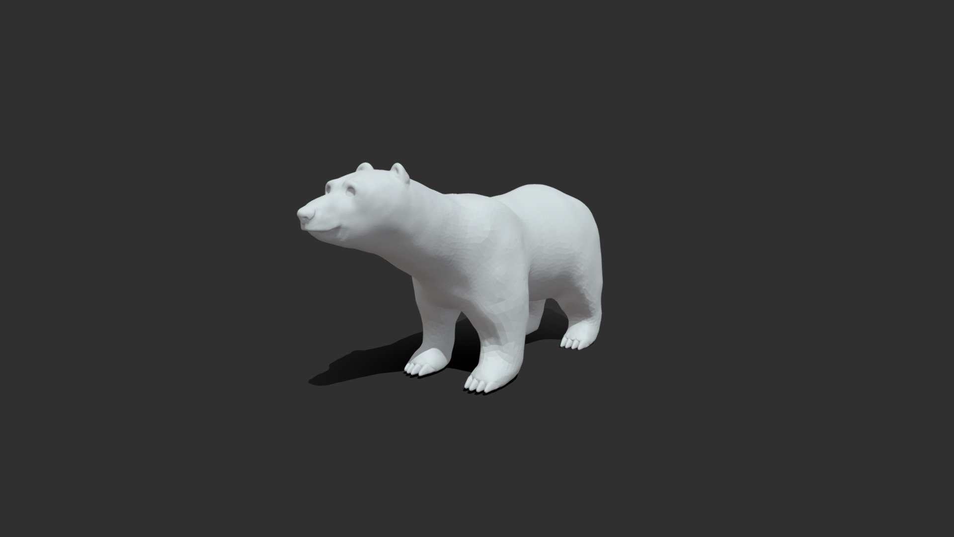 Polar bear 3d printing model