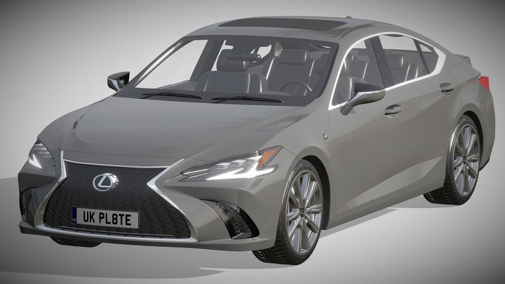 Lexus ES F-sport 2022 3D Model