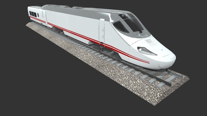 Talgo High-Speed Trains 3D Model