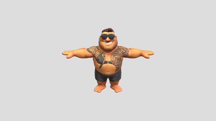 Cartoon Men 3D Model