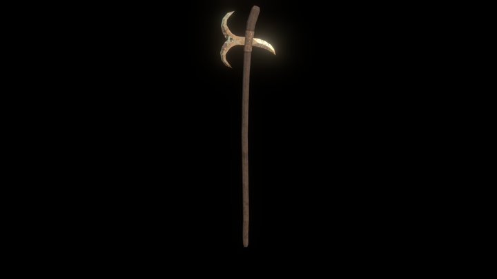 Vendel Halberd 3D Model