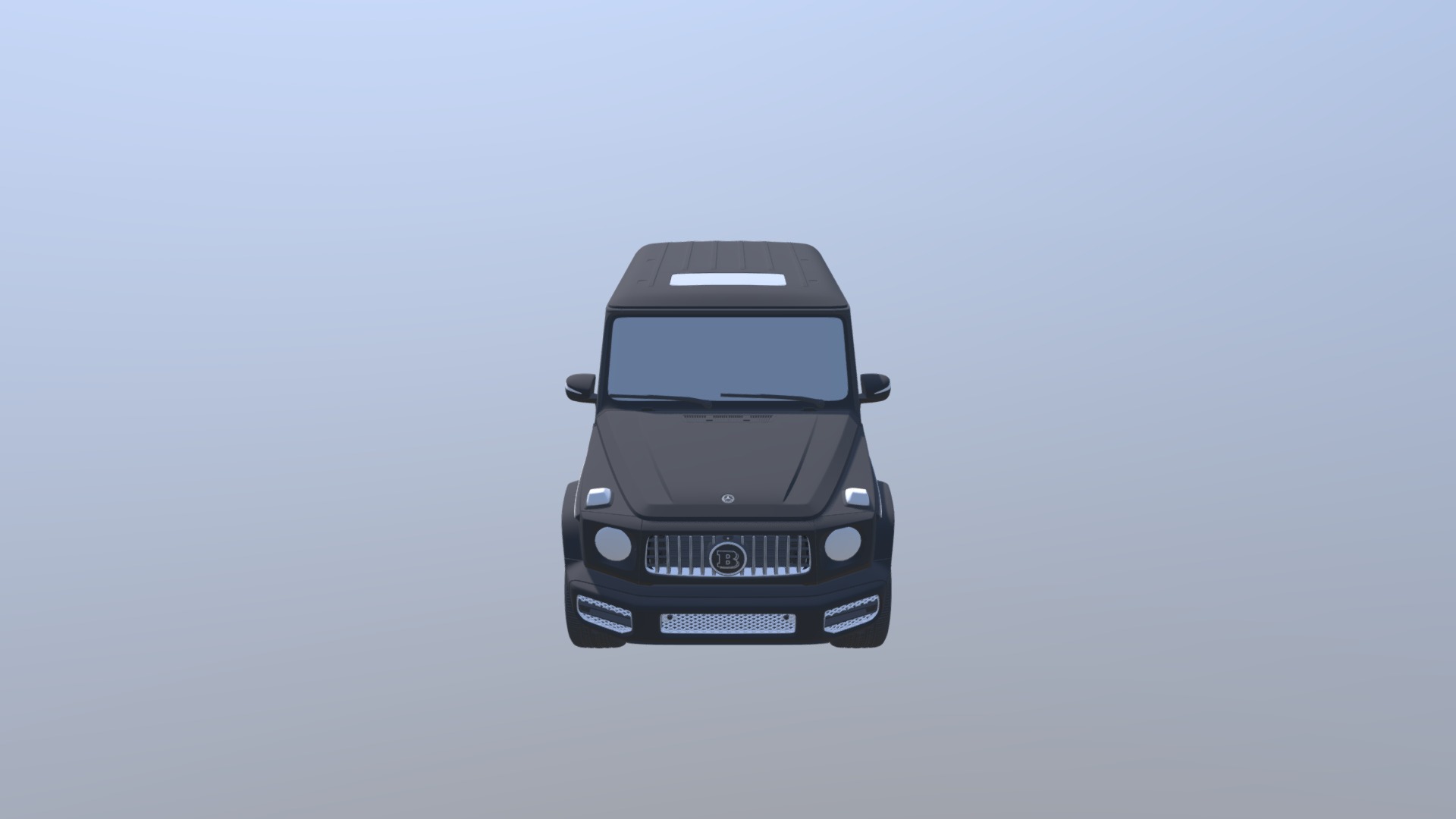 3D model Brabus G 65 (W464) 2019 - This is a 3D model of the Brabus G 65 (W464) 2019. The 3D model is about a black car with a white background.