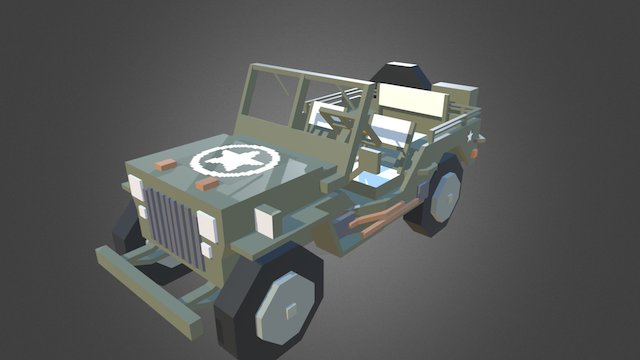 Minecraft - Willys_MB (Jeep) 3D Model