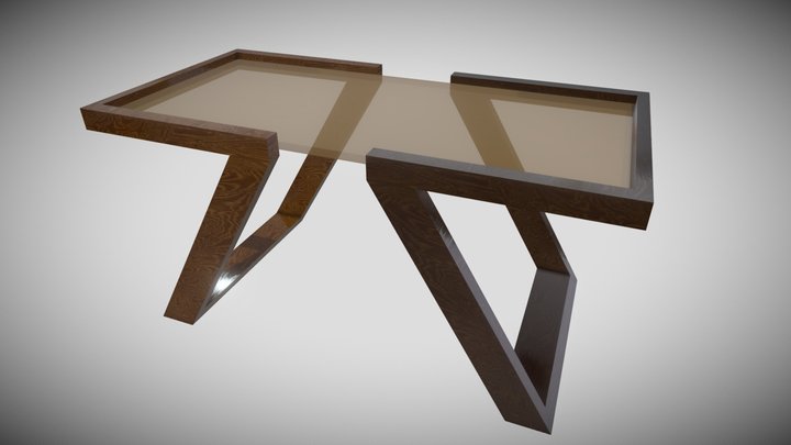 Table Living Room [Low_Poly] 3D Model