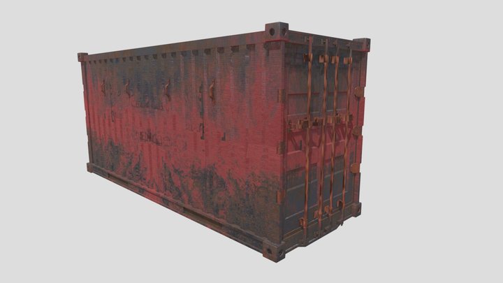Old Container 3D Model