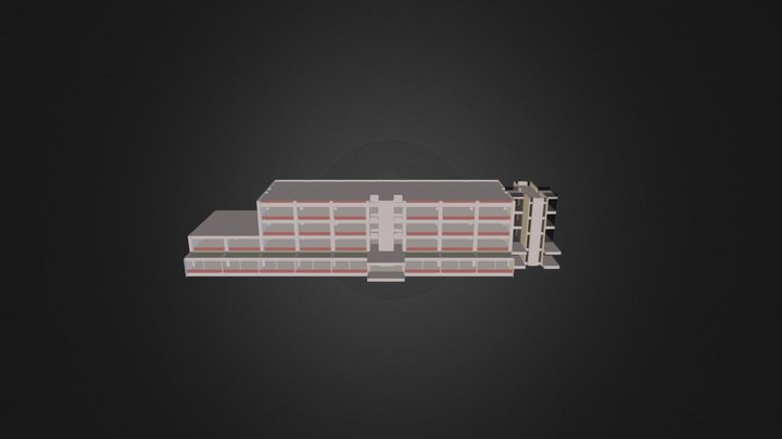 専門棟Ⅱ-1 3D Model