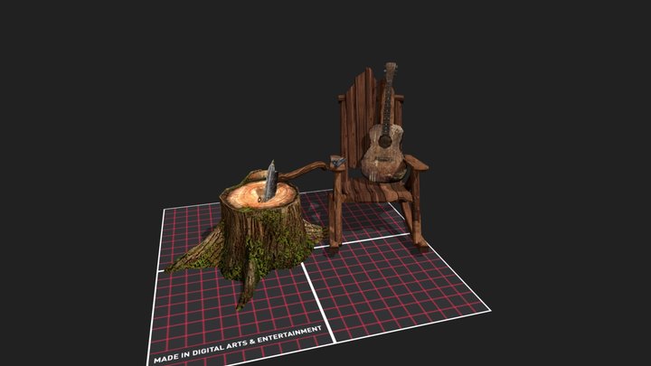 DAE 5 Finished props - FOREST LONER 3D Model