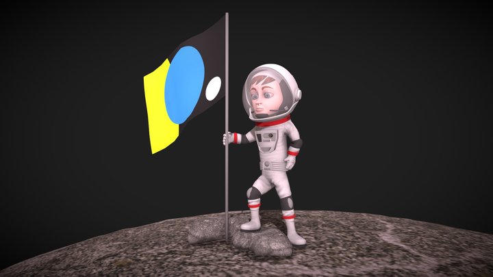 Nora The Astronaut 3D Model