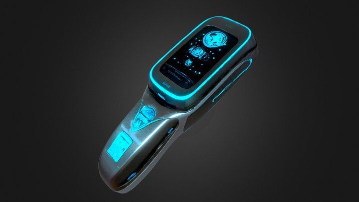 Futuristic Scanner Device 3D Model