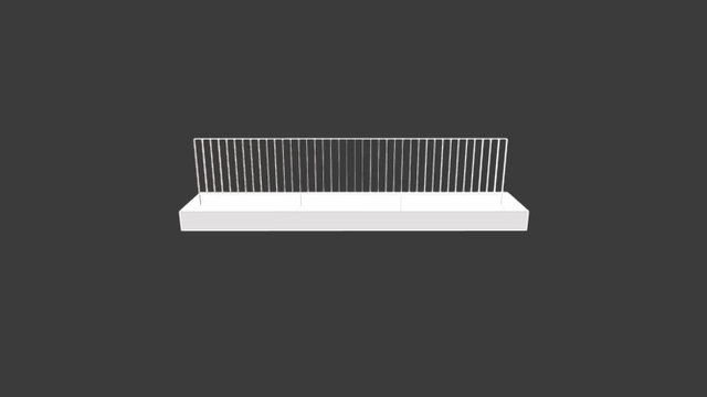 6-railing-minimal-metalic-railing 3D Model
