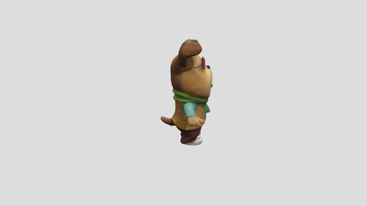 гена барбоскин риггированный 3D Model