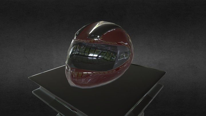 Random Motorbike Helmet 3D Model