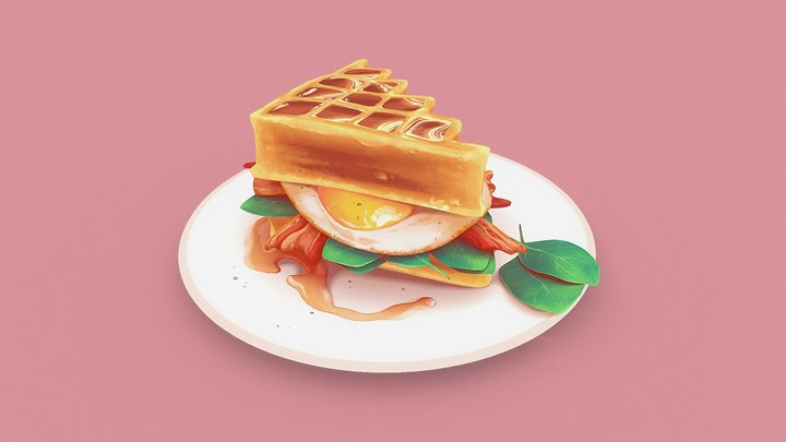 Waffle ~ 3D Model