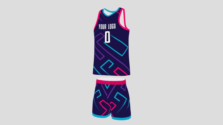 Basketball jersy 02 3D Model
