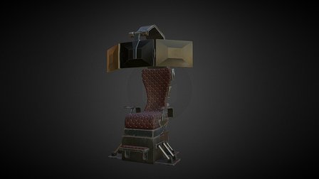 Sci-Fi Throne 3D Model