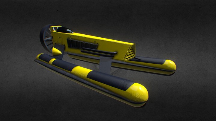 pontoon racer 3D Model