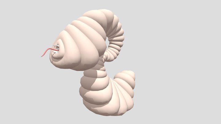 Big Fat Larva 3D Model