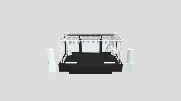 Concert Stage 3D Model