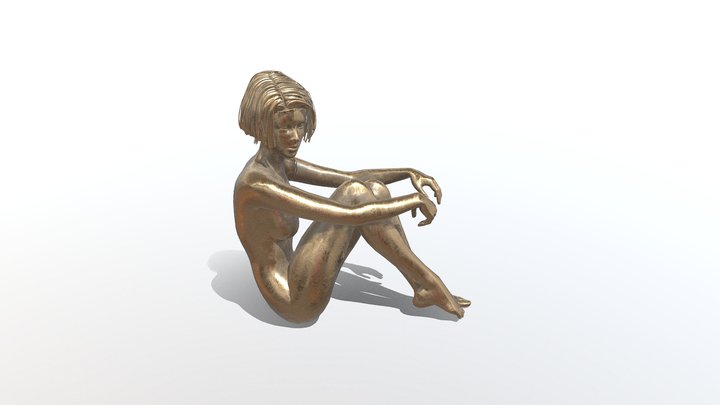 Sculpture "Aglaia", version in bronze 3D Model