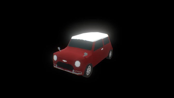 PS1-Style Mini Cooper (Debadged) 3D Model