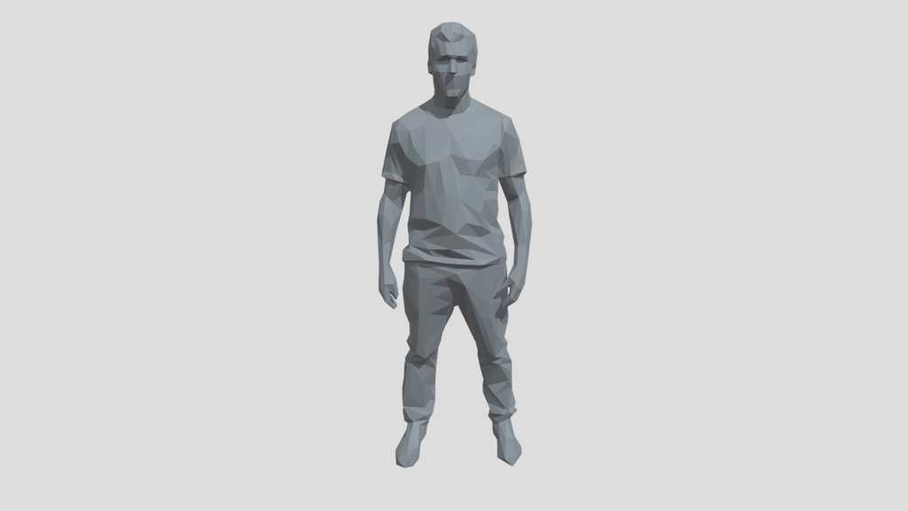 Lowpoly Male Standing