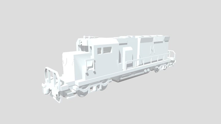 Maersk Diesel Locomotive 3D Model