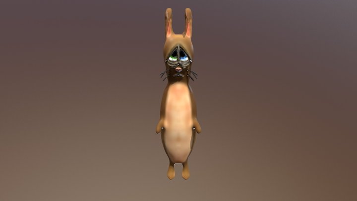 Sad Bunny 3D Model