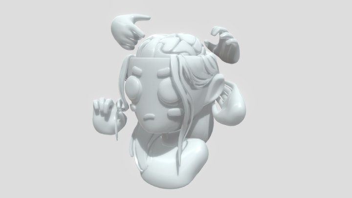 Rachel the Raging Rebel 3D Model