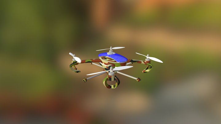 Paint Ball Drone Napalm 3D Model